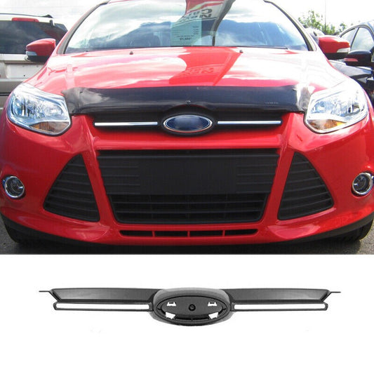 2012 2013 2014 Ford Focus Black Front Upper Center Grille&Chrome trim