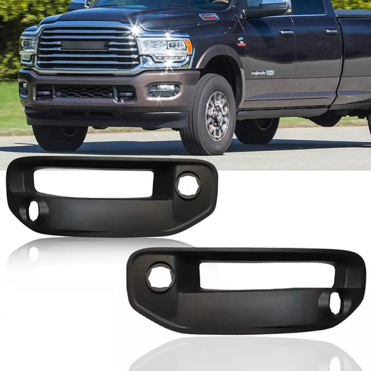2019 2020 2021 2022 Dodge Ram 1500 2500 3500 Black Fog Lights Cover