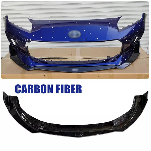 2022 2023 Toyota GR86 ZN8 Carbon Fiber Painted Black front lip