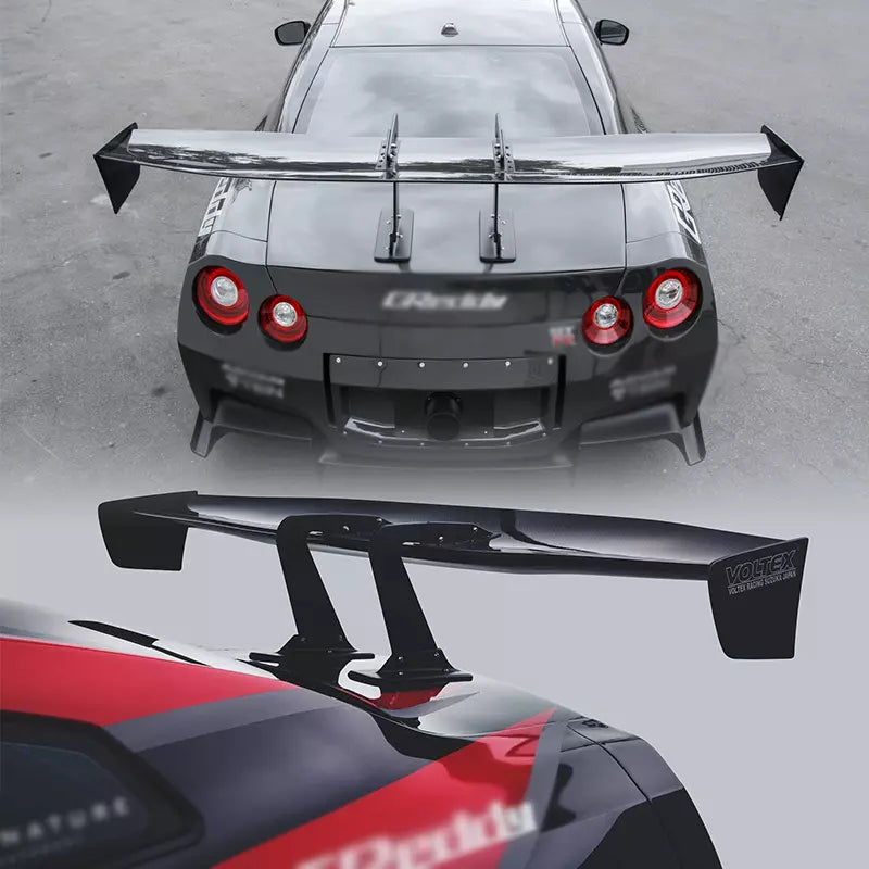 Rear Trunk Lid Spoiler Wing & Lip Center Duct Cover Fit Nissan R35 GTR ...