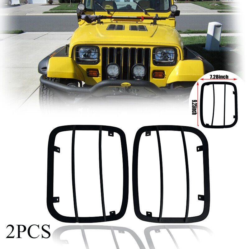 1987-1996 Jeep Wrangler YJ steel Headlight Guards