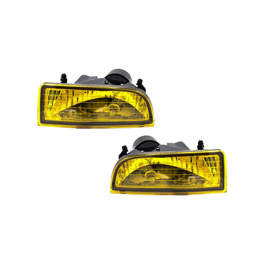 1997-2001 Honda Prelude Yellow Fog Lights With Switch Harness