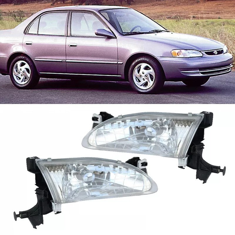 1998 1999 2000 Toyota Corolla Clear Lens Headlight