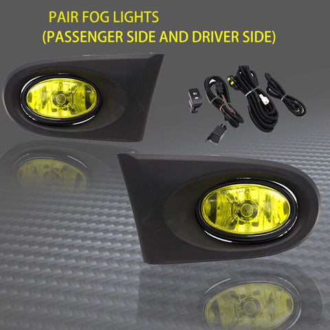 2002-2004 Acura RSX Yellow Lens Front Fog Lamp