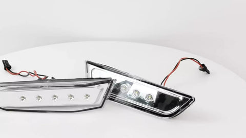 2003-2007 Infiniti G35 Coupe Clear Lens White LED Side Marker Lights