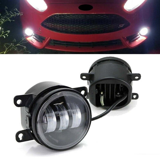 2004-2019 Honda Jaguar Nissan Subaru LED Clear Lens Fog Lights