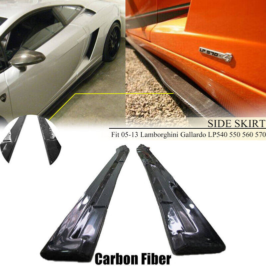 2005-2013 Lamborghini Gallardo Carbon Fiber Side Skirt