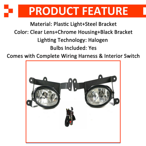 2006 2007 2008 Honda Civic Coupe Front Fog Lights pair