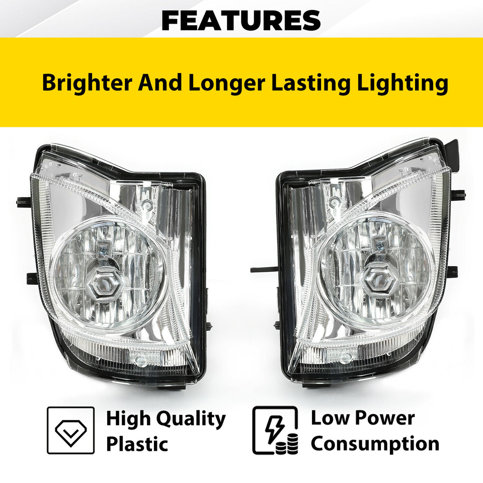 Pair Of Fog Lights For 2006-2010 Lexus IS250/IS350 – Clear Lens, Halogen, DOT/SAE Certified (Left & Right)