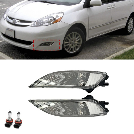 2006-2010 Toyota Sienna Fog Lights With Bulbs