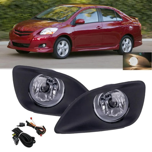 2007-2011 Toyota Yaris Sedan Front Bumper Fog Lights with Cover Switch