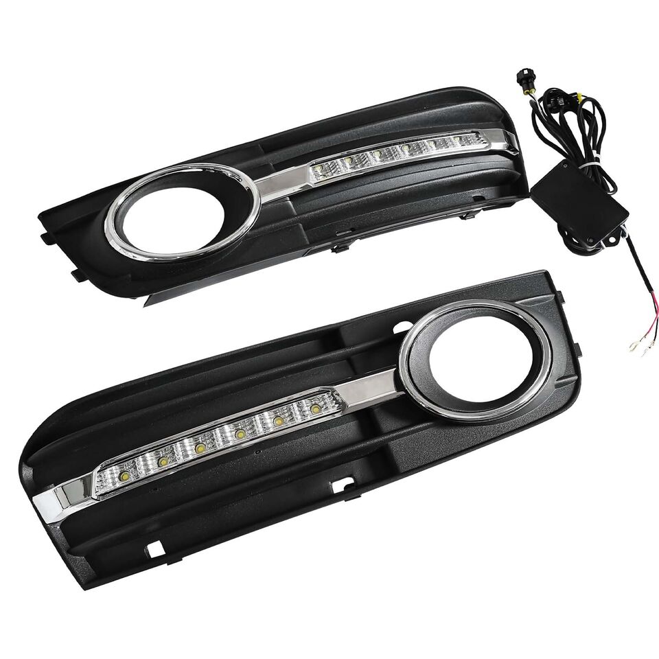 2008-2012 Audi A4 LED Fog Lights Cover With DRL Lamps &Wiring