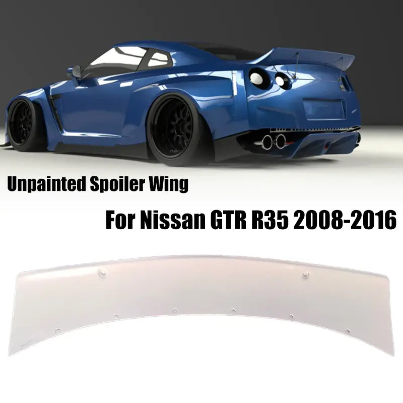 2008-2016 Nissan GTR R35 FRP Unpainted Rear Trunk Spoiler Wing