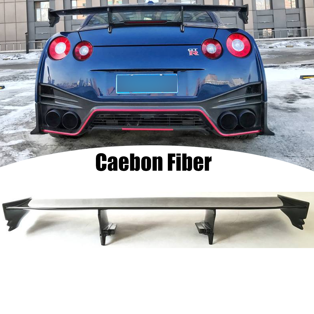 Carbon Fiber Wing Fit 2008-2020 Nissan GTR R35 GT Rear Trunk Spoiler W ...