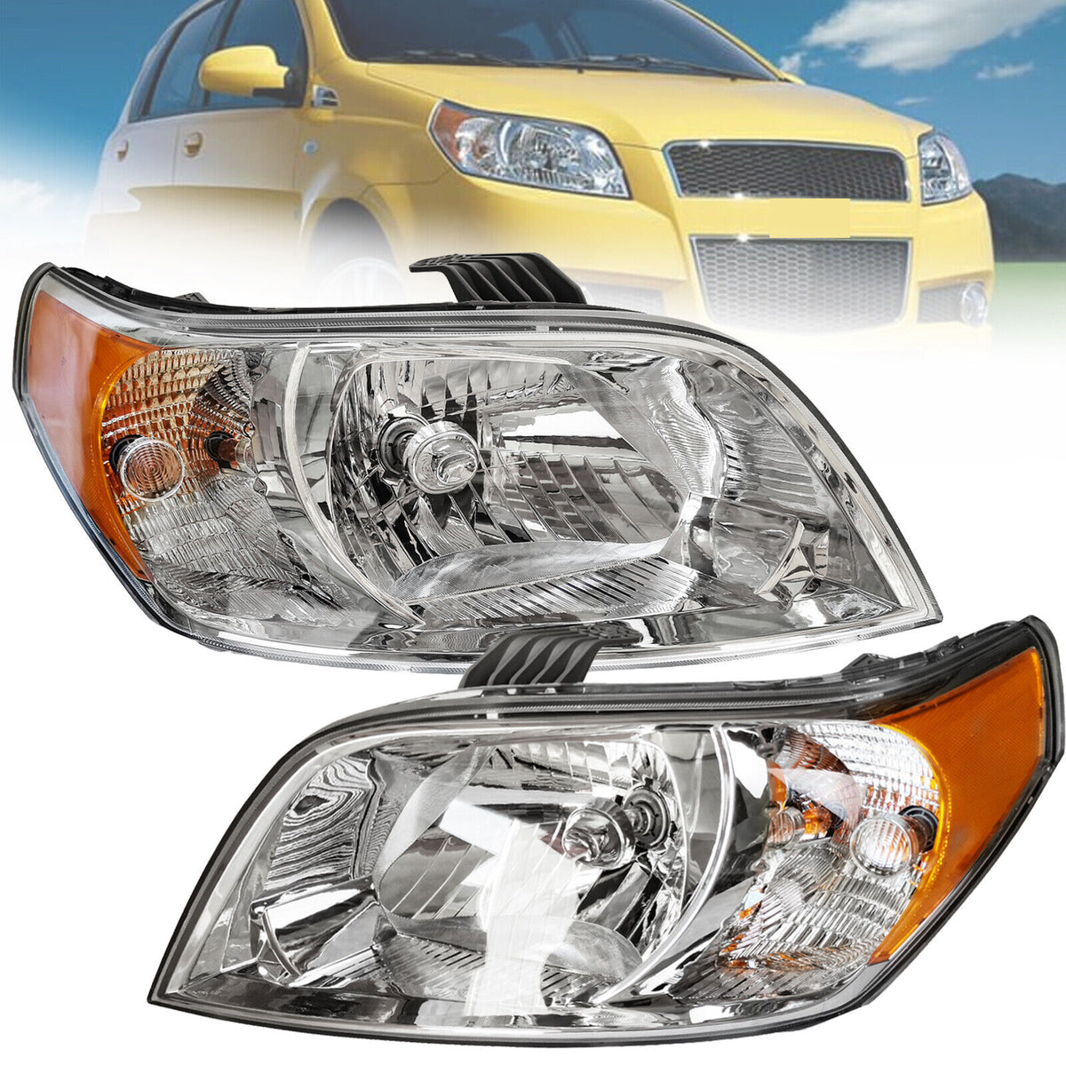  2009 2011 Chevy Aveo5 left&right Headlight