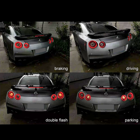 2009-2021 Nissan GTR R35 Red LED Tail Lamps pair