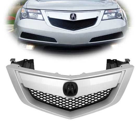 2010 2011 2012 2013 Acura MDX Front Bumper Grille With Chrome Molding