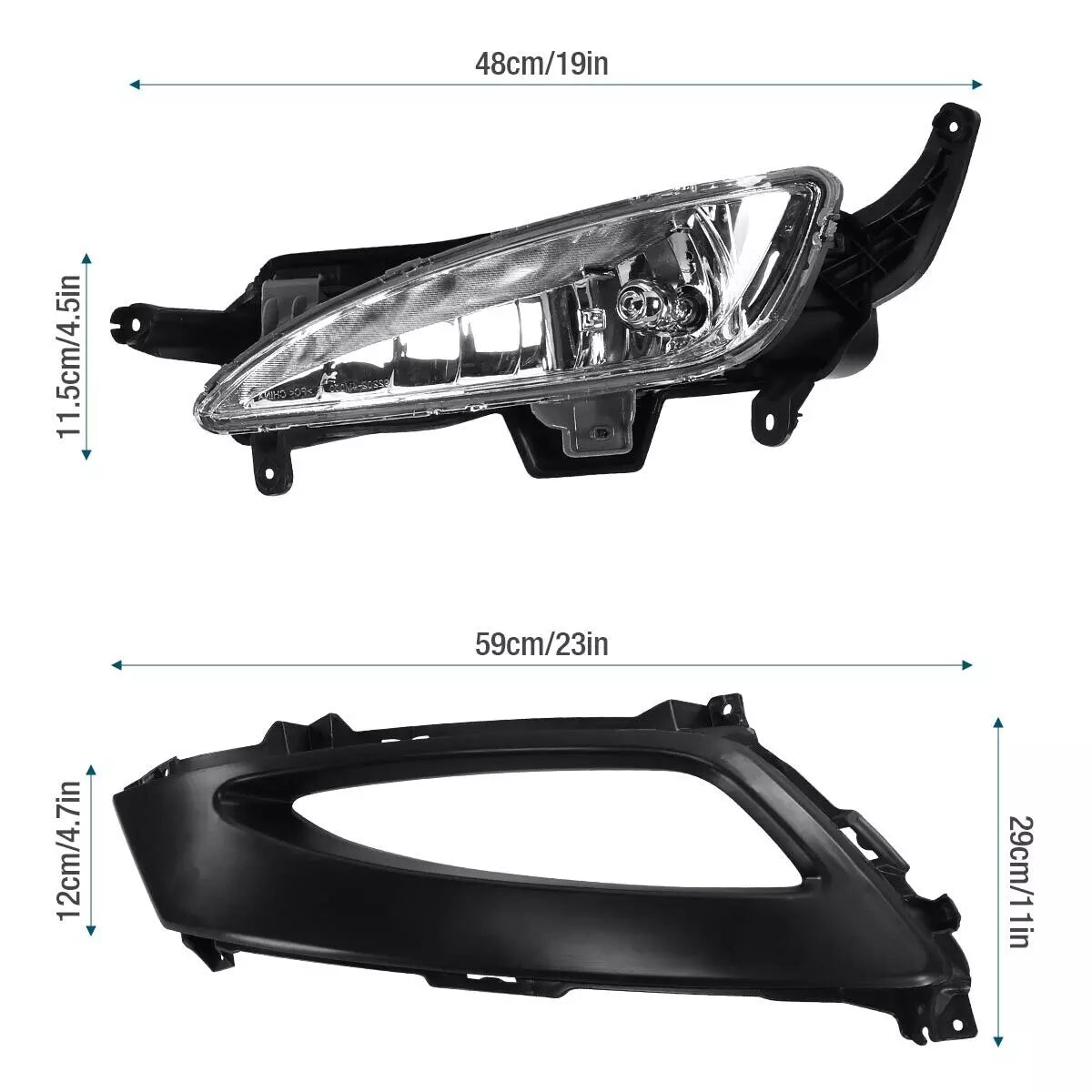 2011 2012 2013 Kia Optima Front Bumper Fog Lights with Bulbs