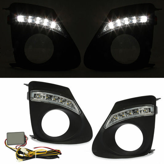 2011-2013 Toyota Corolla Front Fog Lamp With DRL&Bezel Wires