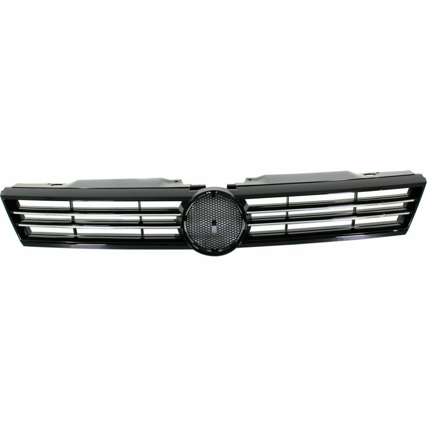 2011-2014 Volkswagen Jetta Black Insert Plastic Grille With Chrome Trim