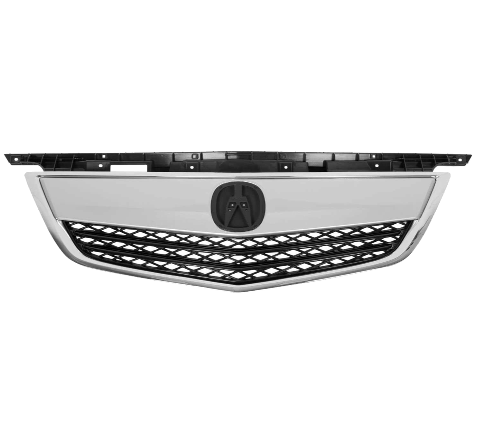 2012 2013 2014 Acura TL Chrome &Black Front Bumper Grille with Grille Molding