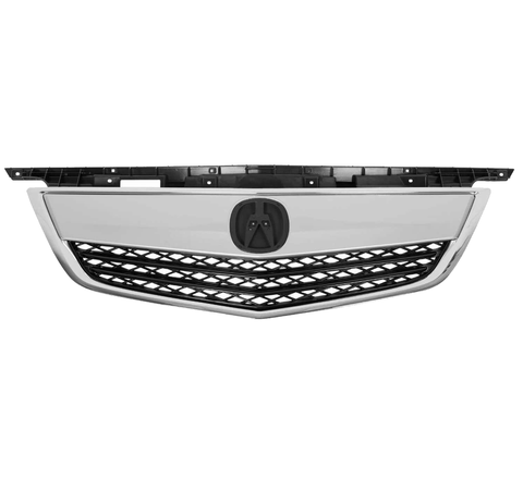 2012 2013 2014 Acura TL Chrome &Black Front Bumper Grille with Grille Molding