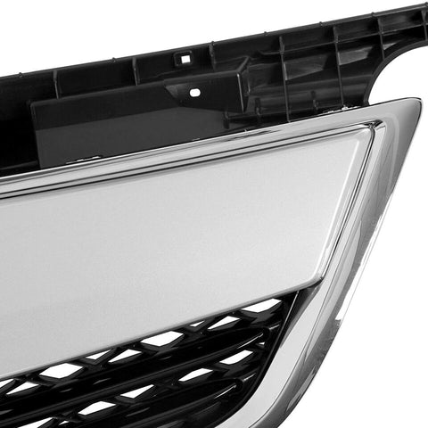 2012 2013 2014 Acura TL Chrome &Black Front Bumper Grille with Grille Molding