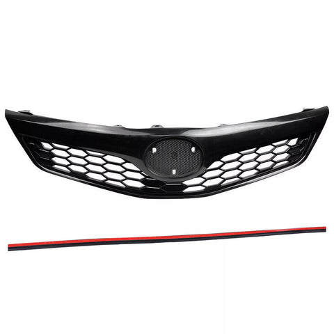 2012 2013 2014 Toyota Camry SE XSE 4-Door Front Upper Matte Black Grille