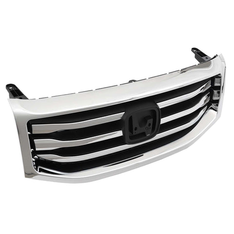 2012-2015 Honda Pilot Front Bumper Grille with silver Molding Surround Trim