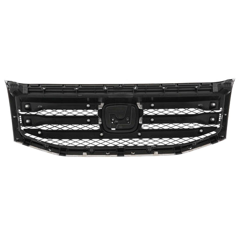 2012-2015 Honda Pilot Front Bumper Grille with silver Molding Surround Trim