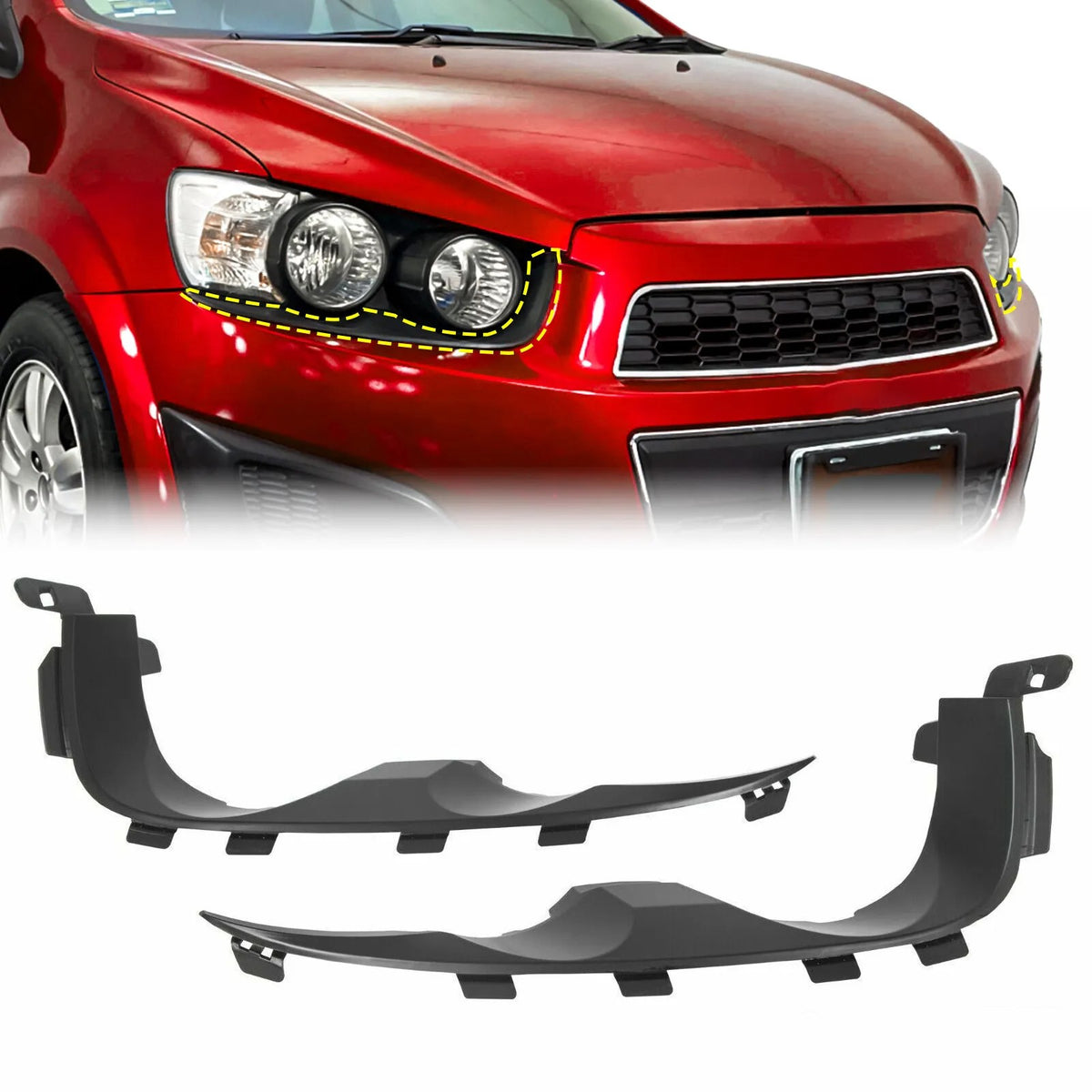 2012-2016 Chevrolet Sonic Headlight Mounting Brackets