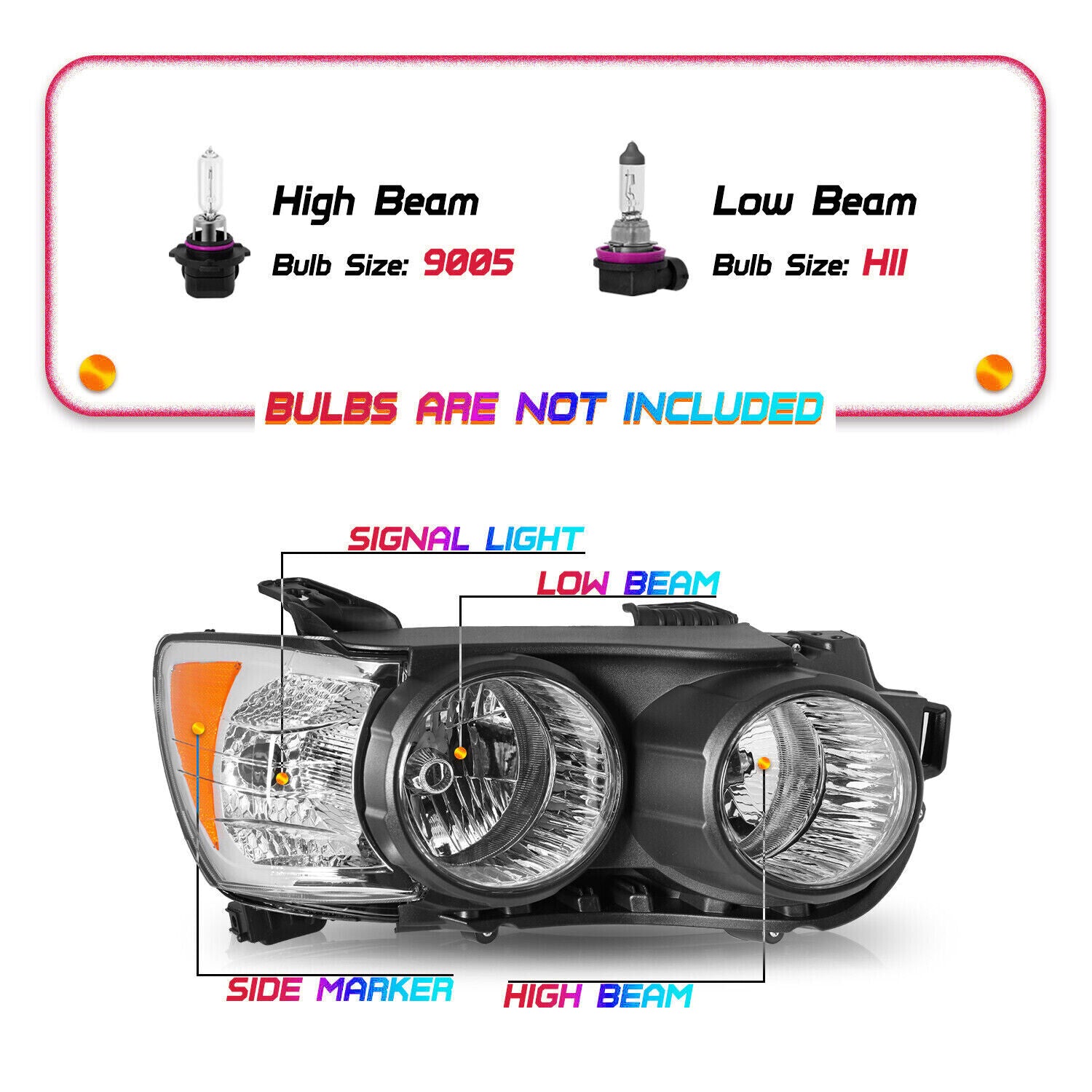 For 2012-2016 Chevy Sonic Headlights