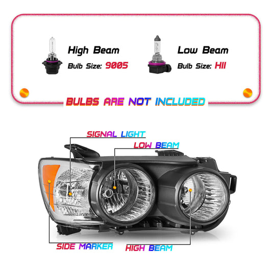 For 2012-2016 Chevy Sonic Headlights