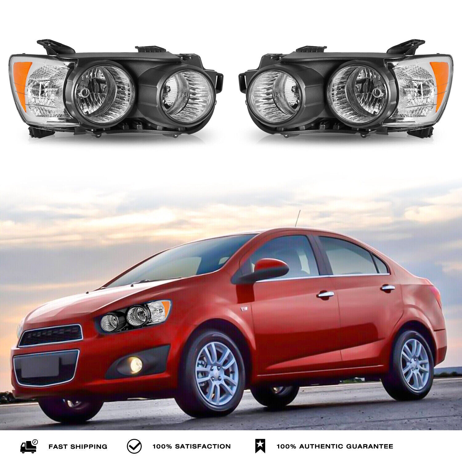 For 2012-2016 Chevy Sonic Headlights 