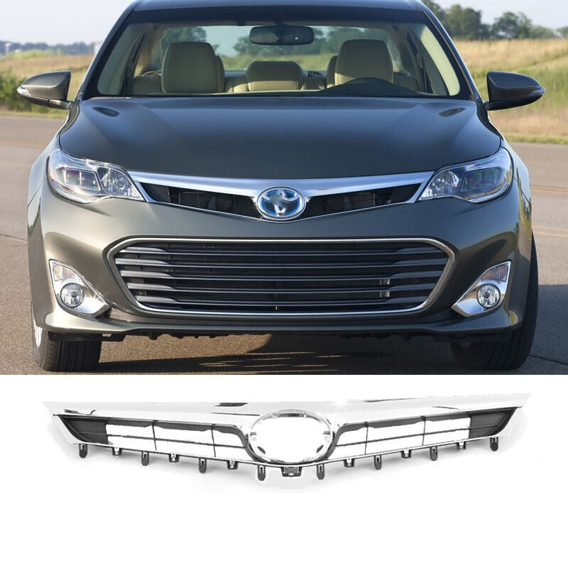 2013 2014 2015 Toyota Avalon  Chrome Front Bumper Upper Grille