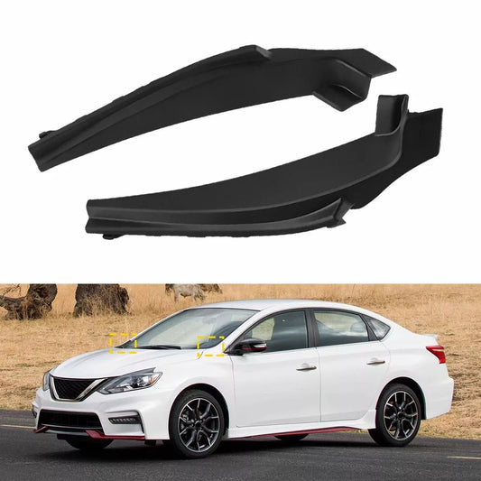 2013-2019 Nissan Sentra Black Front Car Wiper Side Cowl Extension Cover