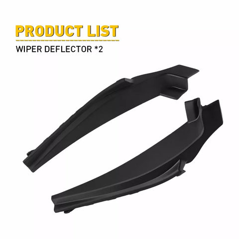 2013-2019 Nissan Sentra Black Front Car Wiper Side Cowl Extension Cover