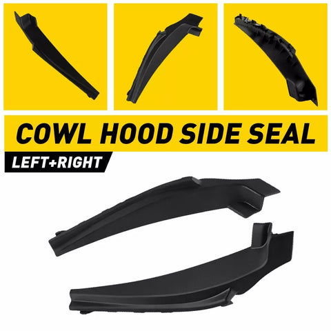 2013-2019 Nissan Sentra Black Front Car Wiper Side Cowl Extension Cover