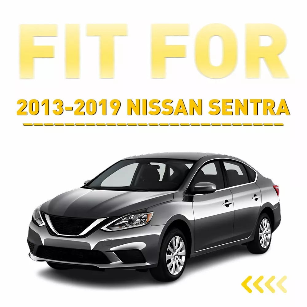 2013-2019 Nissan Sentra Black Front Car Wiper Side Cowl Extension Cover