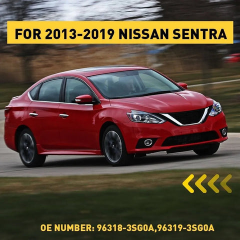 2013-2019 Nissan Sentra Front Fender Trim /Mirror Finisher