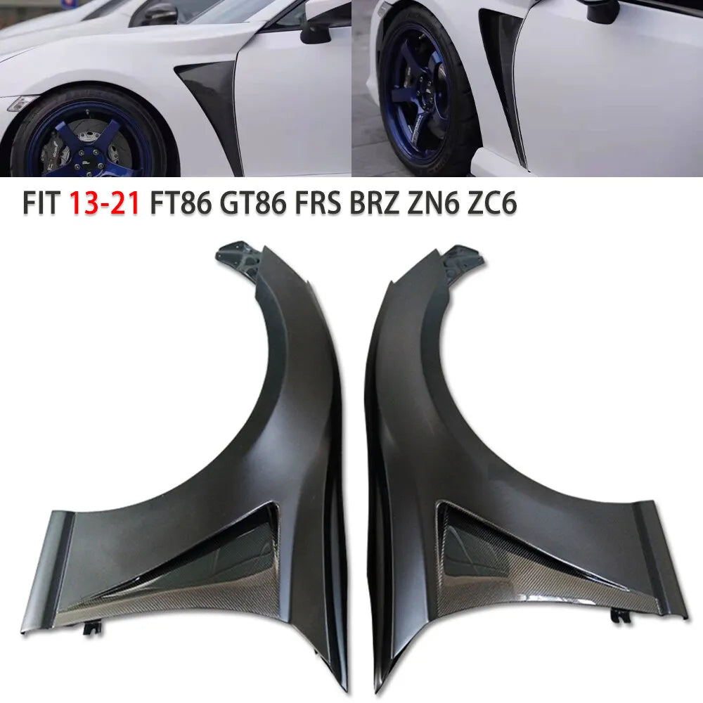  2013-2021 FT86 GT86 FRS BRZ ZN6 ZC6 Carbon Fiber + FRP Front Fender 