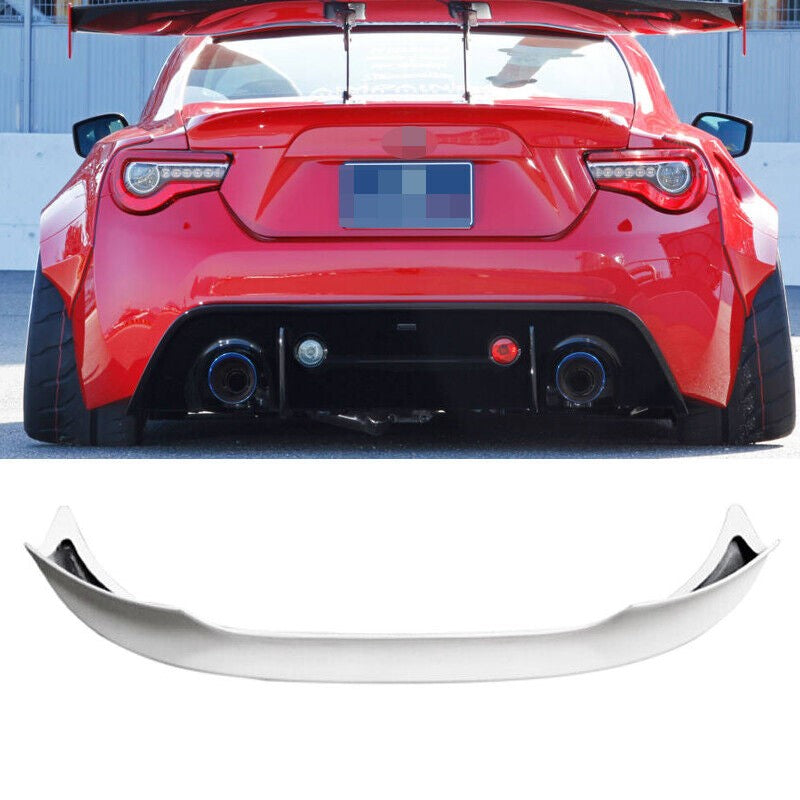 2013-2021 Toyota FT GT86 FRS BRZ ZN6 ZC6 Rear FRP White Trunk Spoiler Wing