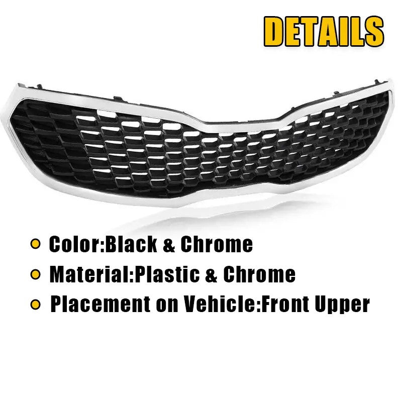 2014 2015 2016 Kia Forte Front Bumper Upper Grille