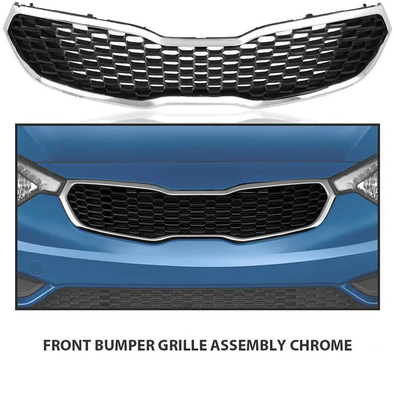 2014 2015 2016 Kia Forte Front Bumper Upper Grille