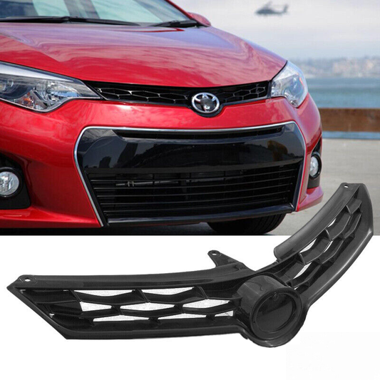 2014 2015 2016 Toyota Corolla Black Front Upper Grille