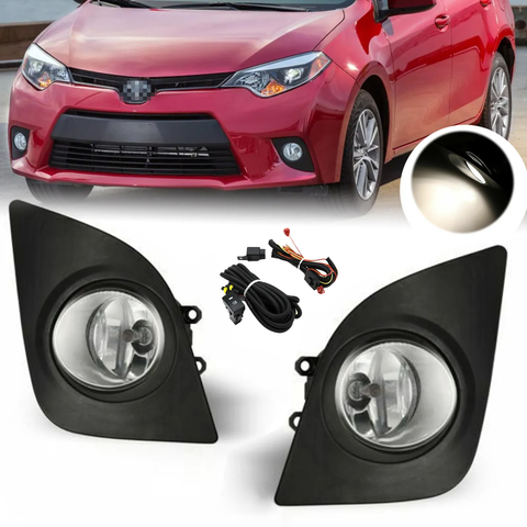 2014 2015 2016 Toyota Corolla L LE  Sedan 4-Door  Front Fog Lights With Switch