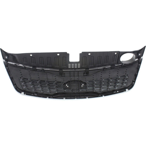 2014-2015 Kia Sorento Black Front Bumper Upper Grille with Chrome Trim