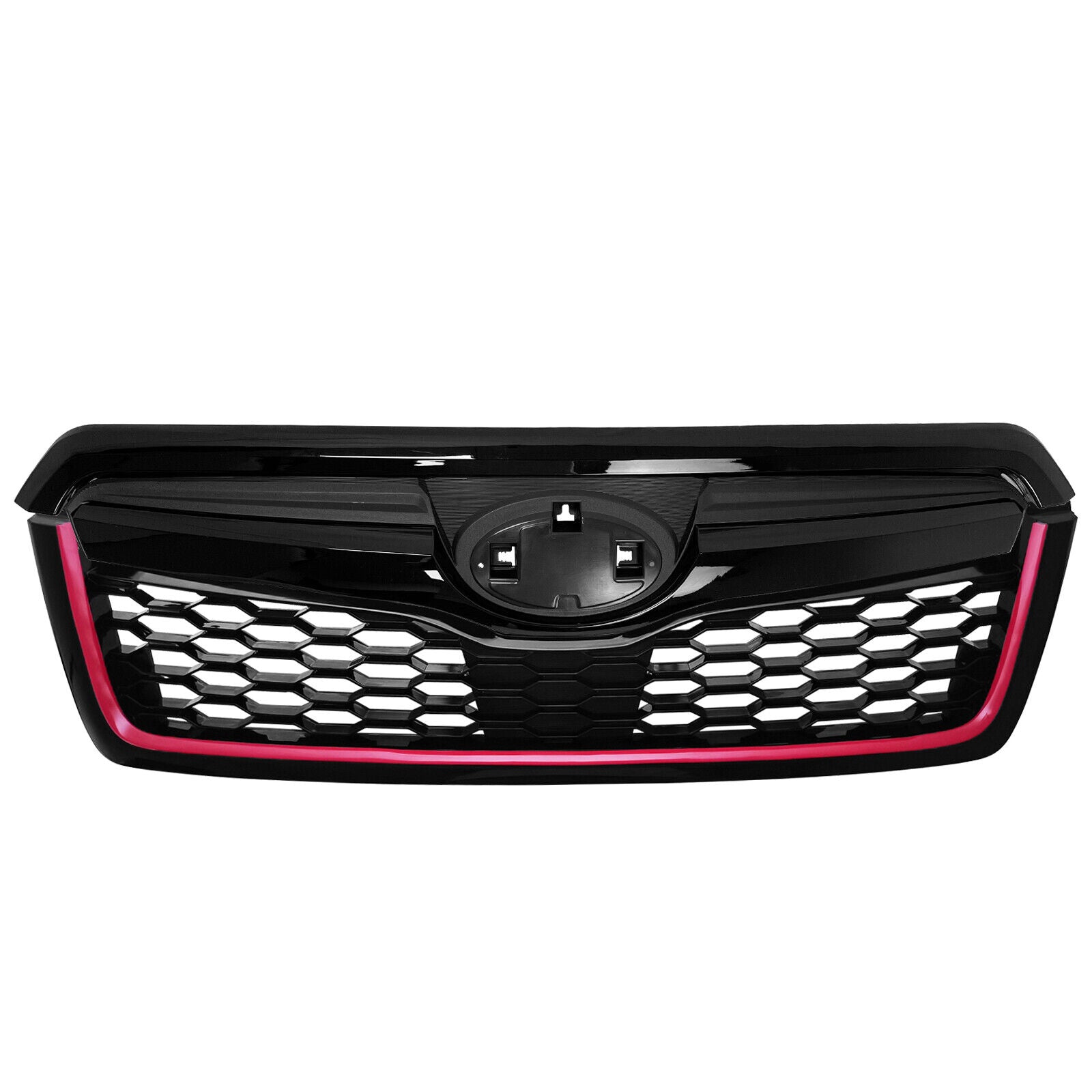 2014-2018 Subaru Forester Sport Front Black Grille Red Trim