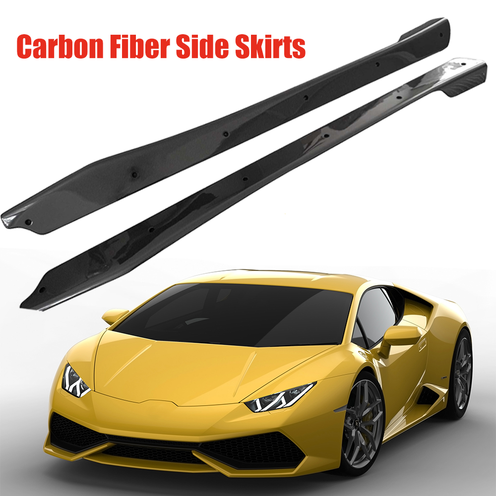 2014-2019 Lamborghini Huracan LP610 Carbon Fiber Car Side Skirts Lip