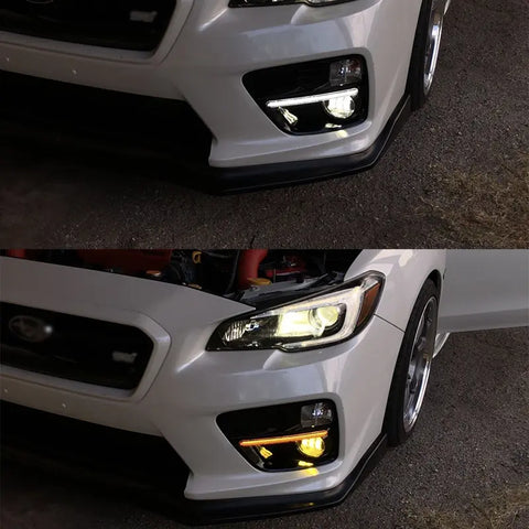 2015 2016 2017 Subaru WRX STI LED Turn Signal Light Fog Light  Bezel Covers